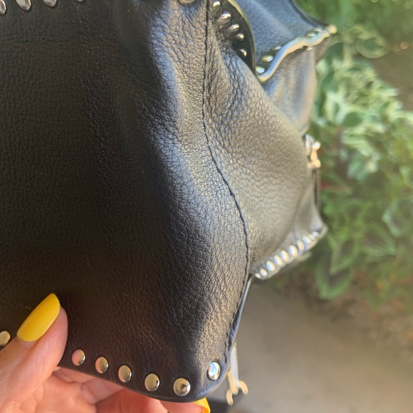 Michael Kors Astor medium studded pebbled leather double chain handle bag NWOT - Picture 12 of 15